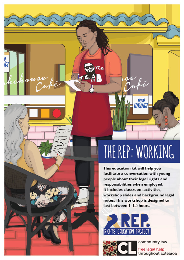 Waiter at cafe taking orders from two women, seated, looking at menus